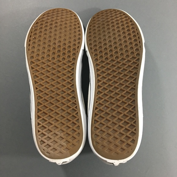 (SOLD) Vans Mens White Leather High Top SK8 Shoes - Picture 5 of 7